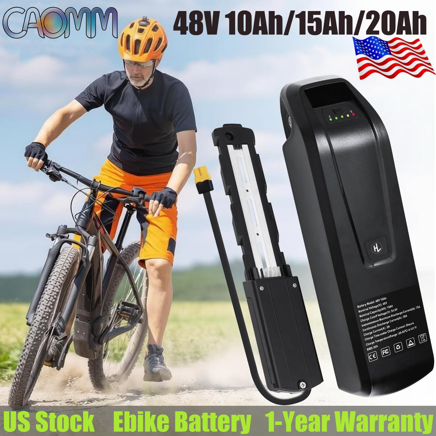 Ebike Battery 48V 20Ah Hailong - Batería de litio Hailong de 48