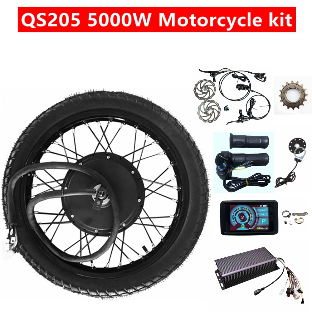 72V 5000W Hub Motor Kit - Kit de rueda trasera para motocicleta