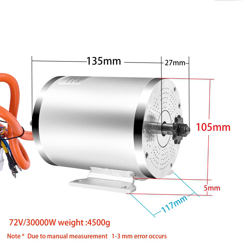 Motor eléctrico sin escobillas - Ebike Conversion Kit 72V 3000W reseña y precio